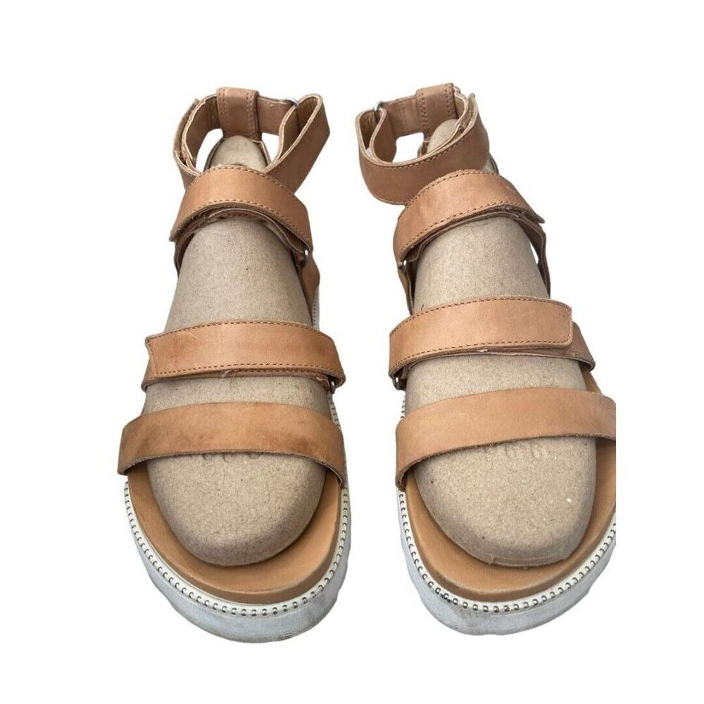 9 Sorel Roaming Brown Leather Gladiator Style‎ Sandals Comfort